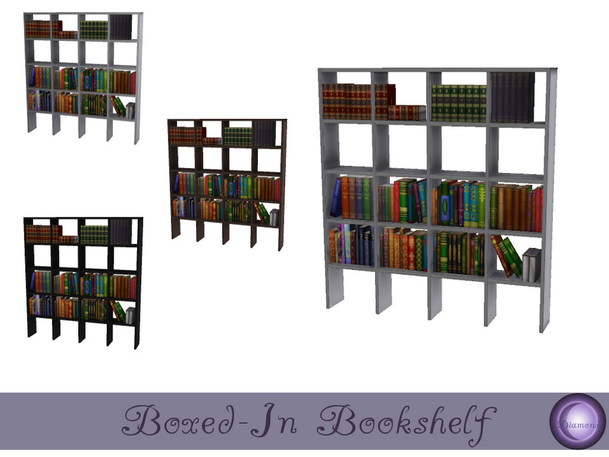 The Sims Resource BoxedIn Wall Mounted Bookshelf