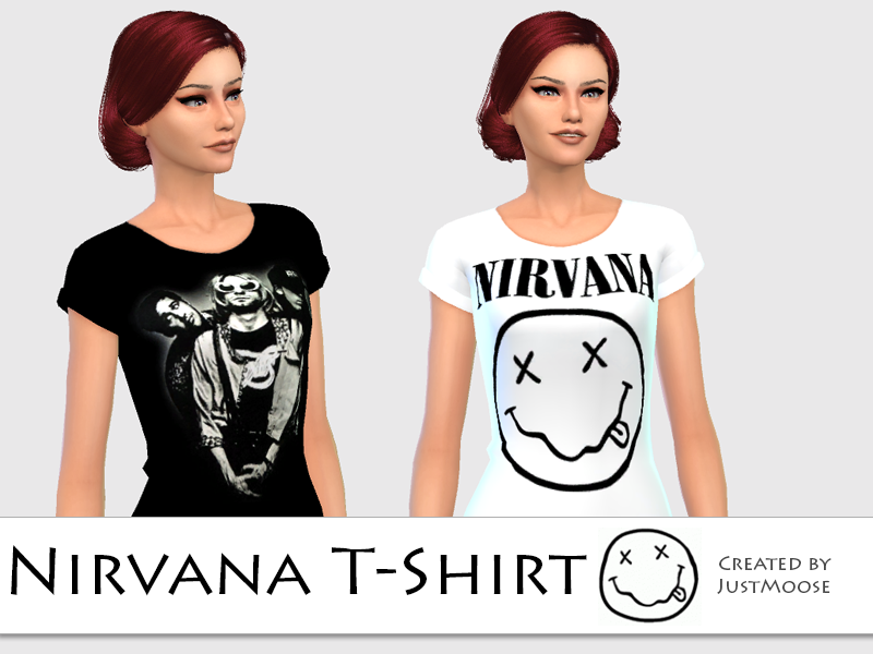 Nirvana she. SIMS 4 футболка Nirvana. Девушка в футболке Нирвана. Nirvana t Shirt. Her Shirt.