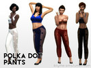 Sims 4 — Polka Dot Pants by Bliythe —  Polka Transparent Polka Dot Pants This set includes 4 different colored pairs of