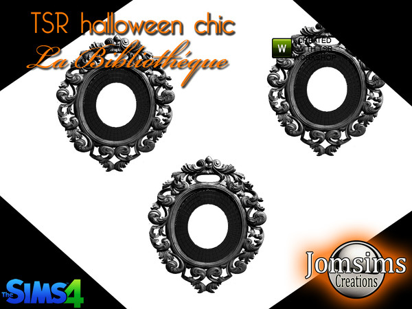 Sims 4 — TSR halloween chic wall mirror1 by jomsims — TSR halloween chic wall mirror1