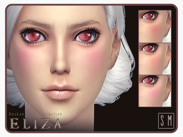 Sims 4 — [ Eliza ] - Small Doll Blush by Screaming_Mustard — From the Broken Doll Collection. This blush comes in 3