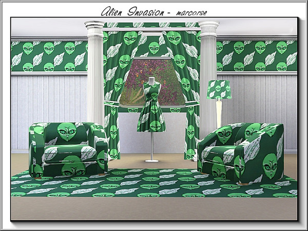 Sims 3 — Alien Invasion_marcorse by marcorse — themed pattern: aliens for your young Sim