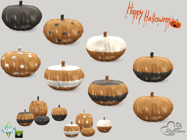 Sims 4 — Happy Halloween Pumpkin 01 by BuffSumm — Part of the *Happy Halloween 2015* Set!