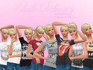 Sims 4 — Quite Ordinary - 8 Print Tee's - Miss Divine by Miss_Divine — Standalone, 8 different prints with own thumbs.