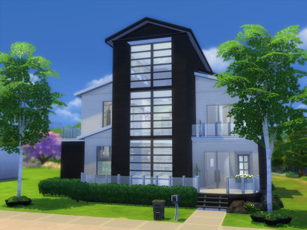 Sims 4 — Aminya View by Quietgirl — A beautiful contemporary modern home featuring a balcony to have your sims relax and