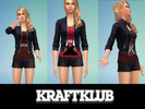 Sims 4 — Kraftklub Woman by Nickibeam2 — A new Leather Jacket from me, Daisy It will show up with a ~Logo ~Logo from an