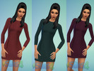 Sims 4 — Dress simple by Sims4-Orlane — I introduce you my new dress available in six colors : -Red -Brown -Blue-green