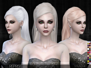 Sims 4 — Stealthic - Reprise (Female Hair) by Stealthic — -No transparency issues -Compatible with hats -27 Colors -All