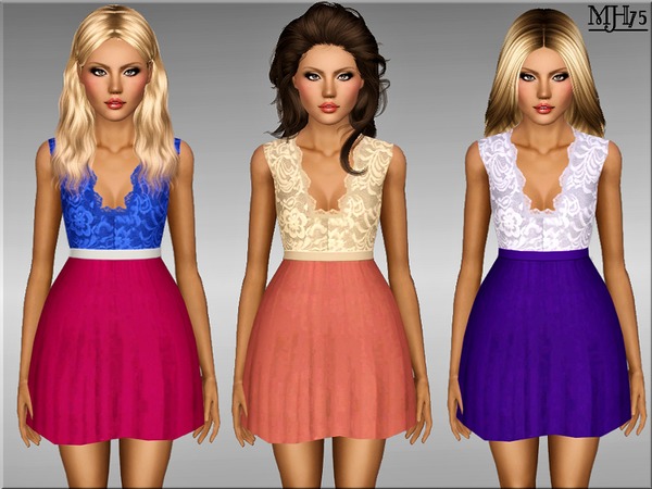 The Sims Resource - S3 Isla Dress [Teen]