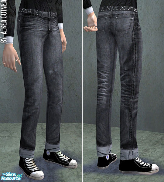 The Sims Resource - Jeans and Sneakers for Adult Males