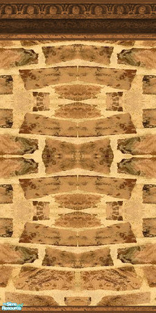 Sims 2 — 3 Elements Wall - Sun with paneling by Sheera — Part of my 3 Elements walls and floors set, Enjoy ! ! ! 