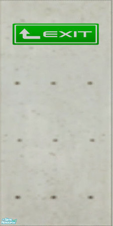 Sims 2 — Underground Exit Concrete Wallings - Ind by flashmaster — Expert wall signage...telling you where to go when