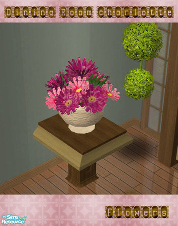 Sims 2 — S2S DiningRoomCharlotte - Flowers by sims2sisters — 