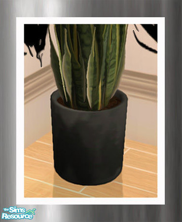 Sims 2 — LEATHER Sansevieria Vase Recolour by simtomatic — Recolours the pots of both sansevieria plants.