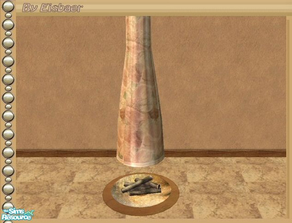 Sims 2 — SIP de Luxe Bedroom - Fireplace by Eisbaerbonzo — Stone fireplace in Oriental style. If you can\'t see it in