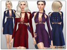 Sims 4 — Cashmere Dress with Metal Details by simseviyo — A beautiful dress with metal details