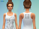 Sims 4 — Flatsound tank tops by cleo_332 — Tank tops for fans of the beautiful indie band Flatsound. 