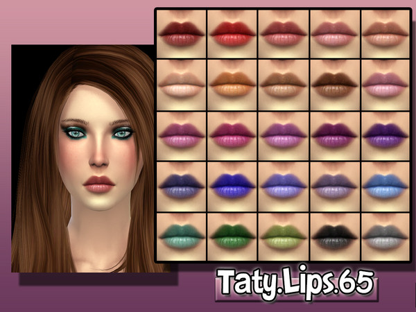 Sims 4 — [Ts4]Taty_Lips_65 by tatygagg — -Female -Human -Teen to Elder