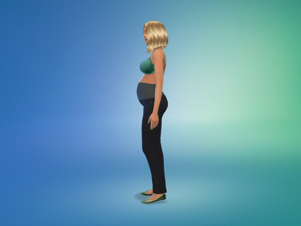Sims 4 — jean pregnancy by Keewi — For added realism , here's the basic skinny jeans pregnancy . It exists only in black