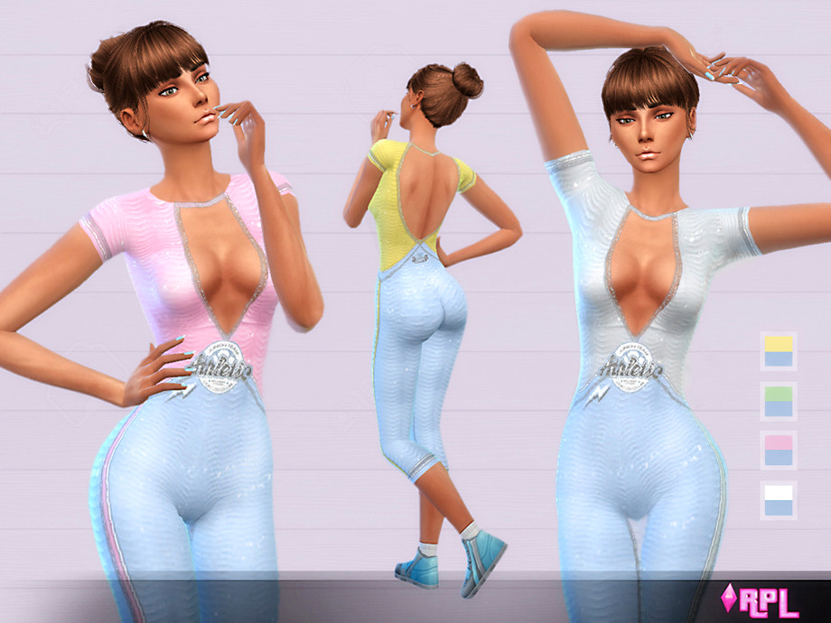 The Sims Resource - Sexy Sport Jumpsuit