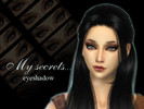Sims 4 — "My secrets" Eyeshadow by Sinfadora2 — 16 colors dark and bright variations for woman