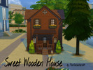 Sims 4 — Sweet Wooden House by FarfallaNera042 — A cute country wooden house! It's very small but comfortable. Oasis of