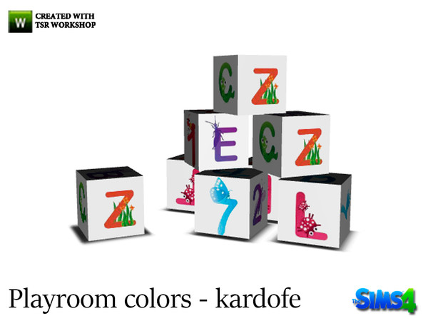 Sims 4 — kardofe_Playroom colors_Cubes by kardofe — Building toy cubes with letters and numbers