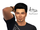 Sims 4 — Atsu - AC by AwedCoconut — - Atsu is from Japan. He enjoys playing video games and improving his computer