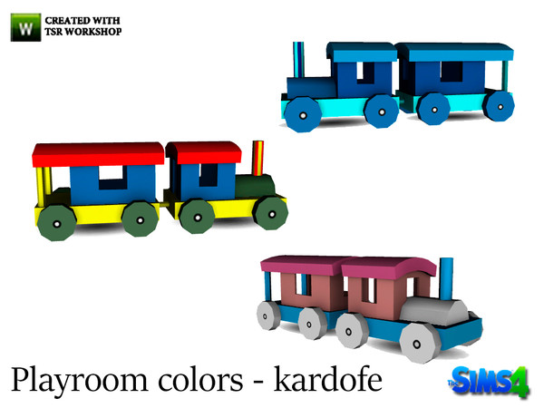 Sims 4 — kardofe_Playroom colors_Train by kardofe — Funny wooden train in bright colors