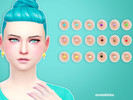 Sims 4 — Ear Ice Cream v2 by mysimlifefou — An EA modified earring mesh in v2