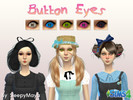 Sims 4 — Button Eyes by SleepyMaya — Eyes are SO overrated. Rip them out and replace them with pretty buttons, it will