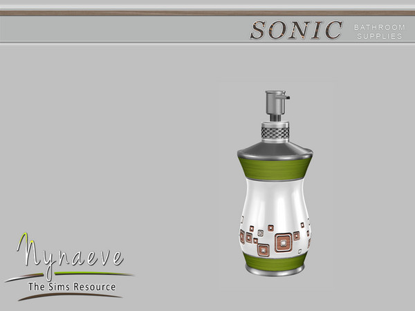 Sims 4 — Sonic Soap Dispenser by NynaeveDesign — Sonic Bathroom Supplies - Soap Dispenser Located in: Decor - Clutter
