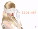 Sims 4 — Lace veil by ElzaScarlet — A simple lace veil 