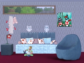 Sims 3 — Owen Kids' Room by Flovv — A lovely forest themed room for children and theyr parents who want to rest.