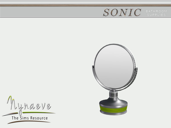 Sims 3 — Sonic Makeup Mirror by NynaeveDesign — Sonic Bathroom Supplies - Makeup Mirror Located in: Decor - Miscellaneous