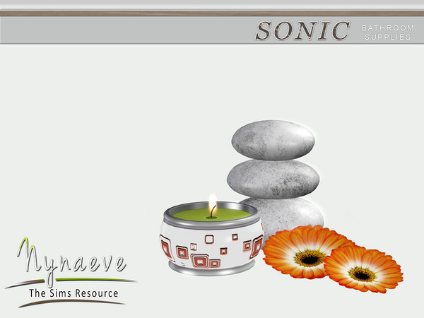 Sims 3 — Sonic Candle by NynaeveDesign — Sonic Bathroom Supplies - Candle Located in: Decor - Miscellaneous Decor Price: