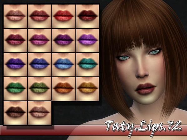 Sims 4 — [Ts4]Taty_Lips_72 by tatygagg — -Female -Human -Teen to Elder