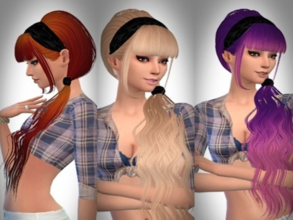 Sims 4 — M-Shi - Skysims-063 Retexture + Ombre by mikerashi — Retexture By Me 48 Colors (30 Ombre , 18 Normal) Model by