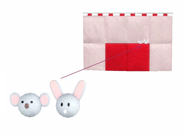 Sims 3 — Owen Wall Decor Toys by Flovv — A coala and a bunny.