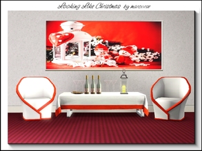 Sims 3 — Looking Like Christmas_marcorse by marcorse — Whimsical red and white image with some of the classic elements of
