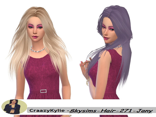 Sims 4 — CraazyKylie - Skysims-Hair-271-Jany Retexture by CraazyKylie — 35 Colors Ombre By My Sister ;) mikerashi