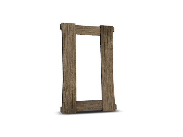 Sims 4 — Freya Bedroom Mirror by Angela — Freya Bedroom Mirror. Made in an old wood to give it a more rustic look adding