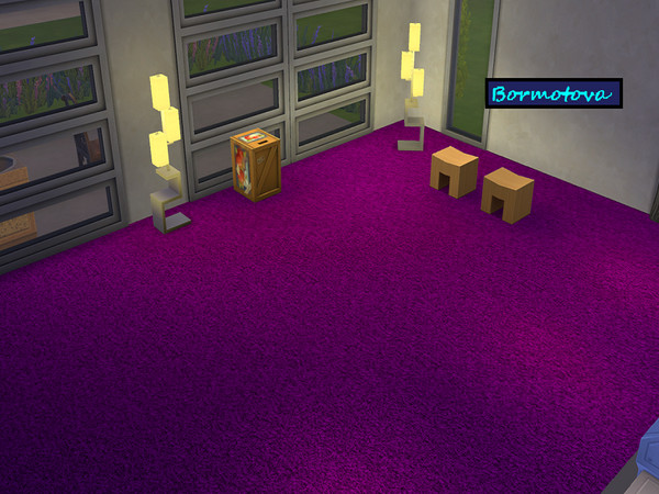Sims 4 — Deep Purple Cut Pile Carpet by abormotova2 — Deep Purple Medium Length Cut Pile Carpet