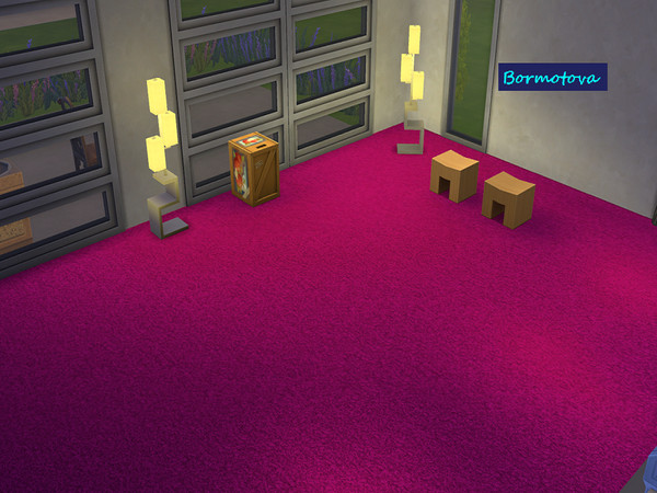 Sims 4 — Crimson Cut Pile Carpet by abormotova2 — Medium Length, Crimson Cut Pile Carpet