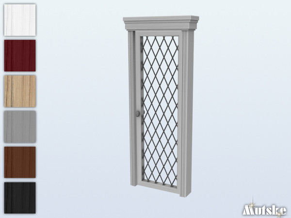 Sims 4 — Sir Cunningham Door Glass 1x1 by Mutske — Part of Sir Cunningham Window and Door Collection. Made by Mutske@TSR.