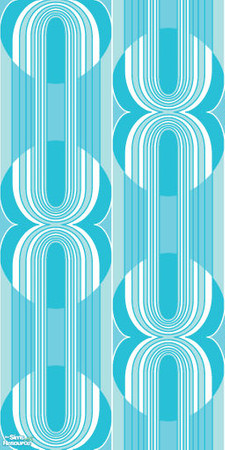 Sims 2 — Studio K Racer - Aqua Blue by StudioKhagerks — 28 colors total. Can be found under Wallpapers. Coordinates with