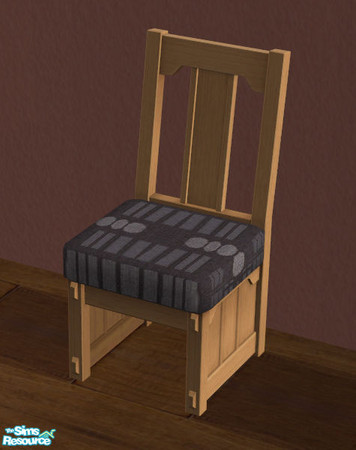 Sims 2 — Sit Up Straight Dining Chair - Slate by spacemouse — Sit Up Straight Dining Chair Betwixt - Slate