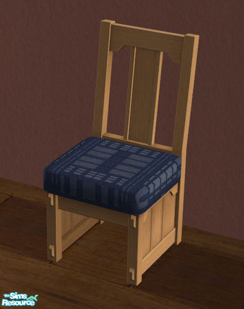 Sims 2 — Sit Up Straight Dining Chair - Delft by spacemouse — Sit Up Straight Dining Chair Betwixt - Delft
