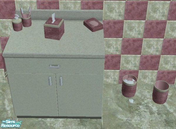 Sims 2 — D2DTC 36 - Windkeeper Pack - Accessories by D2Diamond — This file will recolor the Bathroom counter sets, trash
