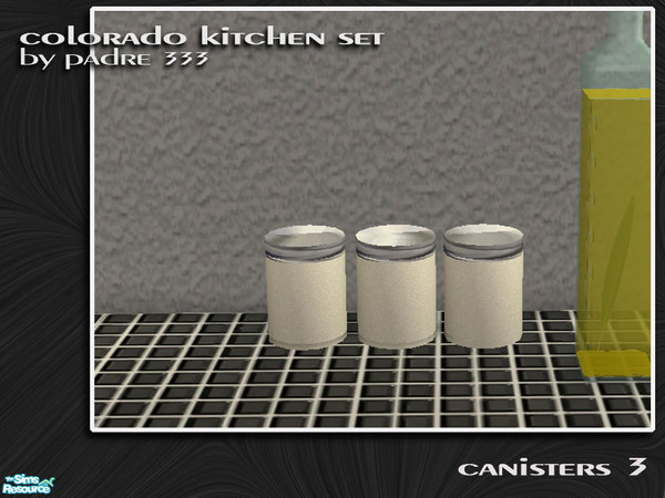 Sims 2 — Colorado Kitchen - Canisters 3 by Padre — Contemporary and warm. New kitchen set by padre333. Created with ALL